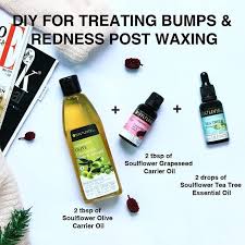 Diy For Bumps Redness Post Waxing After Wax Care Tea Tree Essential Oil T Tree Oil