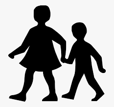 Children Walking Holding Hands Silhouette Black Children Walking Clip Art Hd Png Download Transparent Png Image Pngitem Two people holding hands png.