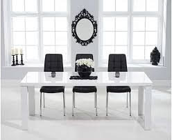 Atlanta 180cm White High Gloss Dining Table With Calgary Chairs White Gloss Dining Table White Dining Table Dining Table