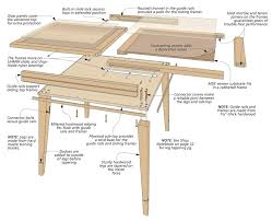 This lift top coffee table a chic and practical addition whose tabletop can be easily adjusted to a suitable and comfortable height to use a laptop, write or dine while sitting on the couch. Sliding Top Table Woodworking Project Woodsmith Plans