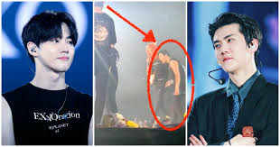 Posisi sebagai leader dan maknae tak membuat . Exo Sehun S Reaction To Suho S Dramatic Acting During Their Concert Has Exo Ls Cracking Up Hard Kissasian