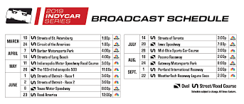 The 2021 @indycar series schedule, with tv times, is finally here! Indycar Announces Robust Tv Schedule With Exclusive Partner Nbc Sports Group