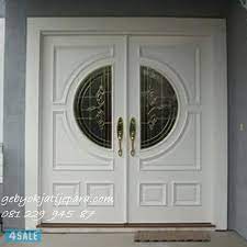 Gorden pintu minimalis motif dedaunan ini juga bisa kamu gunakan. Pintu Rumah Mewah Minimalis Pintu Gebyok Jati Jepara