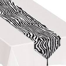 Zebra Print Table Runner Animal Print Zebra Printed Table Runner Paper Table Runner Table Runners