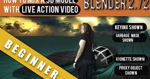 How To Combine A 3d Model With Live Action Video In Blender 2 72b Blender Tutorial Blender 3d Action Video