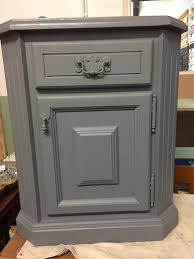 Solid Pine Bedside Cabinet Painted In Frenchic Al Fresco Greyhound Painting Cabinets Pine Bedside New Homes