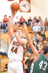 Ace: Donald Hyde (center) is led to a patrol car Friday by Terre Haute  Police Department