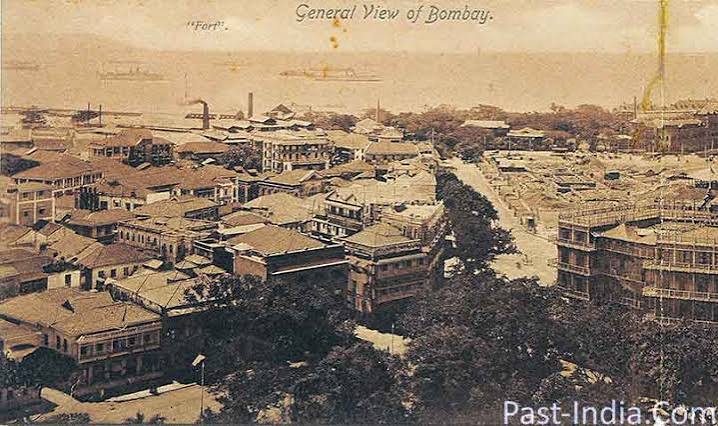 Panoramic View Of British Era Bombay, Rare 1900 Postcard - Past-India
