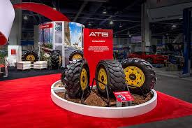 Custom Tire Displays For Atg Trade Show Booth Sema Exhibition Design Exhibition Booth Design Stall Designs