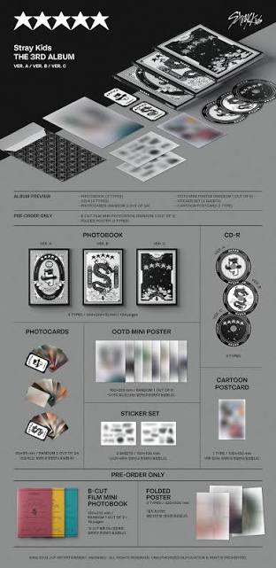 Stray Kids The 3rd Album (5-STAR) - JYP SHOP