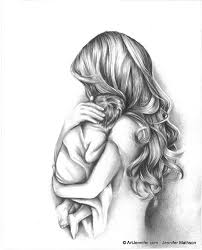 The courts of new jersey found that whitehead was the child's legal mother and declared contracts for surrogate motherhood illegal and invalid. Pencil Drawing Of Mother And Child Novocom Top