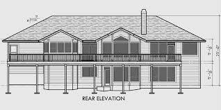 Innovative house plans 2 bedrooms downstairs 2 upstairs. Custom Ranch House Plan W Daylight Basement And Rv Garage