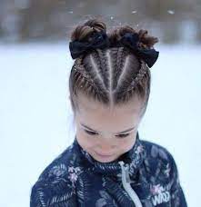 Braided Hairstyle Children Kids For School Little Girls Children S Hai Kinder Haar Flechtfrisuren Kinder Kinderfrisuren