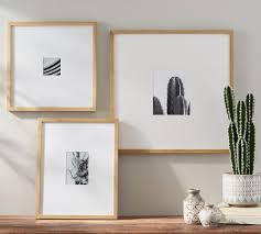 Custom picture frames online at do it yourself prices! Wood Gallery Single Opening Oversized Mat Frames Pottery Barn