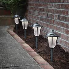 Buy Portfolio Dusk To Dawn Solar Led Landscape Lighting Path Light Set With Shepherd S Hooks 2 Lights Included Cheap H J Liquidators And Closeouts Inc