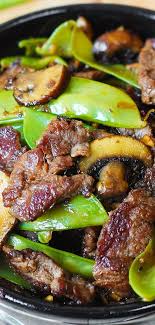 Asian Beef With Mushrooms Snow Peas In A Homemade Asian Sauce Delish And Easy To Make Tender Mushrooms Crisp Sno Homemade Asian Sauce Recipes Food Dishes