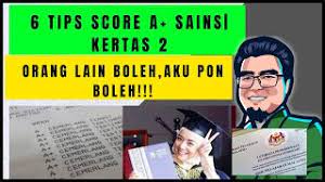 Sains kbsm spm other contents: Teknik Menjawab Sains Spm Kertas 2 Mudahnya Sains Score A Youtube