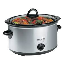 Crock pots are not automatic food cookers user interaction is needed to turn it on or off, much like a stove. Crock Pot 4qt Oval Manual Slow Cooker Stainless Scv400ss Cn Crock Pot Canada