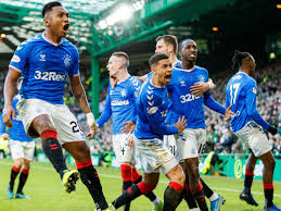 Alfredo morelos scores first goal against celtic and 55th for rangers as club celebrate title no.55 during old firm derby damian mannion 21st march 2021, 1:51 pm Rangers Edge Old Firm Derby To Cut Celtic S Lead At Top Of Table To Two Points Scottish Premiership The Guardian