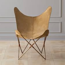 Shop Belgrano Tan Suede Butterfly Chair We Gave The Iconic 1938 Butterfly Chair A Modern And Unexp Butterfly Chair Leather Butterfly Chair Black Leather Chair