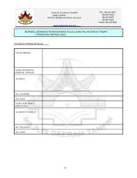 Jawatan kosong kerajaan kelantan di majlis daerah bachok. Borang Permohonan Kelulusan Pelan Kerja Negeri Sembilan