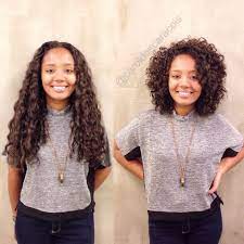 15 Inspirational Before And After Hair Transformations That Will Have You Running To The Hairdresses Hair Transformation Curly Hair Styles Curly Hair Styles Naturally