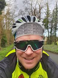 One of the cyclists joining us