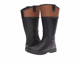 Black And Brown Boots Womens Sperry Top Sider Nellie Kate Tall Black Brown Rubber Rain Boots Pull On 11 Sperrytopsider Rainboots Boot Pulls Womens Designer Boots Boots