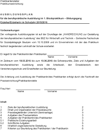 ✓ kostenlos ✓ ideal für schule & beruf. Ausbildungsplan Erzieher Muster