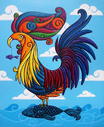 Thesarimanokis A Legendary Bird Of Themaranaopeople Who Originate From Mindanao A Major Island In The Philippines It Philippine Art Filipino Art Rooster Art