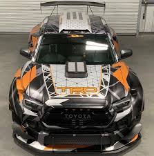 When nascar built its speedways, they kept the tradition. Toyota Tacoma Trd Widebody With 900 Ps To Sema