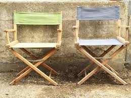 Navy Stripe Captains Chair Nautical Decor Directors Chair Camp Chair Mcm Mid Century Camping Glamping Outdoor Folding Chair Camping Decor Camping Chairs