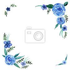 Vi offriamo di scaricare sfondi fiore di primavera cornice, fiori di melo, blu, di legno, sfondo, bianco, fiori, legno, texture, floreale, cornice da un insieme di categorie fiori per la relativa delibera del. Acquerello Fiori Blu Con Foglie Ghirlanda Cornice Vettore Carta Da Parati Carte Da Parati Beatiful Acquerelli Ghirlanda Myloview It