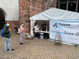 Der deutsche reiseverband (drv) sieht generell die reisenden in der pflicht. Corona Tests Vor Den Mensen Des Studierendenwerks Heidelberg Deutsches Studentenwerk