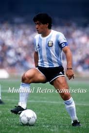 El primer mundial de futbol. Camiseta Argentina 1986 Titular