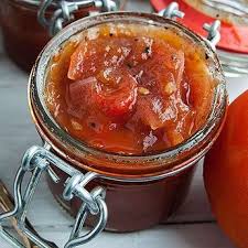 Tomaten Paprika Chutney Rezept Fur Selbstgemachtes Tomaten Paprika Chutney Mit Suss Saurem Aroma Angenehmer Scharfe Und Dem Fr Paprika Chutney Rezepte Chutney