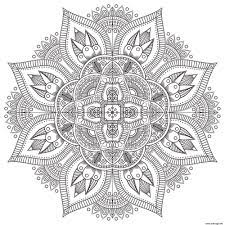 Dessin à imprimer mandala difficile. Coloriage Mandala Zen Antistress Difficile Dessin Mandala A Imprimer