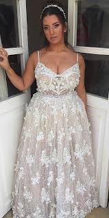 Plus Size Wedding Dresses A Line With Spaghetti Straps Floral Lace Edenaharon Weddingdress Plus Wedding Dresses Ball Gown Wedding Dress Making A Wedding Dress