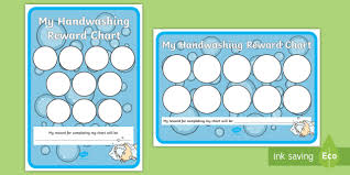 Handwashing 10 Stickers Reward Chart Handwashing Hand