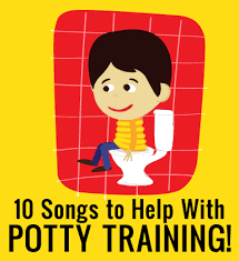 Those of you who aren't currently potty training a child might not look upon this list with the same. 10 Songs To Help Your Toddler While Potty Training Too Cute Potty Training Songs Toddler Potty Training Potty Training