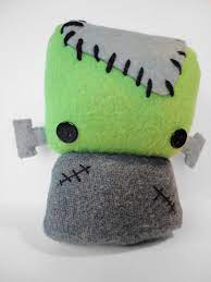Plush Frankenstein Monster Felt Crafts Monster Dolls Kawaii Halloween