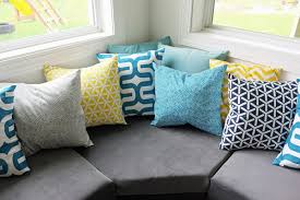 Save the upholstery for the pillows! Diy Upholstered Built In Bench Part 2