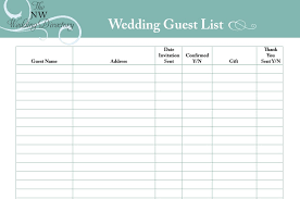 Our wedding guest list template is developed in ms excel. Wedding Idea S Wedding Guest List Tracker