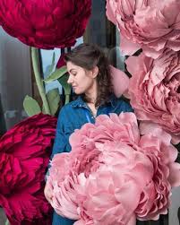 Photograph taken by the wedding photographers. Crepe Paper Flowers Paper Peony Nursery Wall Decor Large Etsy