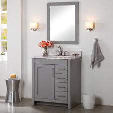 18 to 34 inches bathroom vanities : Home Decorators Collection Westcourt 36 In W X 21 In D X 34 In H Bath Vanity Cabinet Only In Sterling Gray Wt36 St The Home Depot