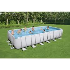 May 22, 2020 · i was lucky enough to find a coleman 18'x48″ power steel swim vista series ii pool, which holds just over 6,000 gallons. 24ft Power Steel Rectangular Pool Set Power Steel Pools Bestway Store Uk