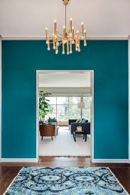 This gray accent wall creates star patterns within a grid. Turquoise Accent Wall Houzz