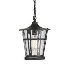 Shop 1 Light Outdoor Hanging Lantern Light Fixtures Patio Hanging Light Overstock 30740268