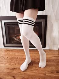 Thigh High Sissy Femboy Socks Whiteblackpink OS - Etsy