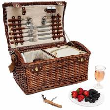 By the object experience, marco colín. Juvale Large Wicker Picnic Basket With Utensils Serves 4 18 X 12 X 10 Inches Brown Pack King Soopers